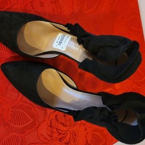 Black Velvet Heels Size 6